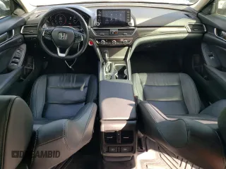 2021 Honda Accord EX-L with VIN 1HGCV1F55MA018972, listed as a Copart auction lot 56281255 with 33,581 mi miles and Salvage title. Bid and sale history available at DreamBid. Image 8.