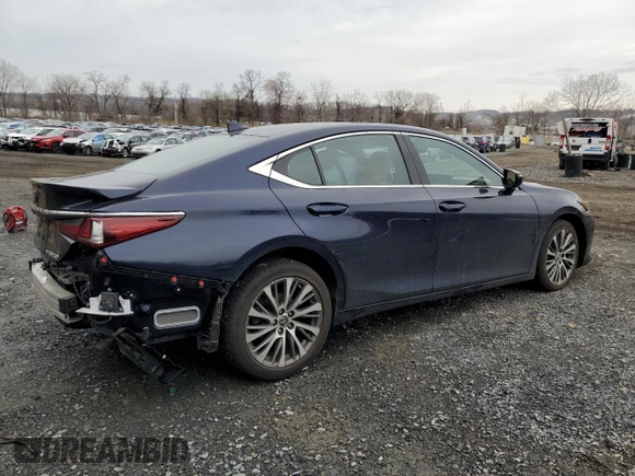 2021 Lexus ES 250 with VIN 58AD11D14MU003669, listed as a Copart auction lot 50762165 with 25,117 mi miles and Salvage title. Bid and sale history available at DreamBid. Image 3.