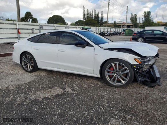 2022 Audi A7 Prestige with VIN WAUV2BF29NN050438, listed as a Copart auction lot 78692104 with 31,402 mi miles and Salvage Title. Bid and sale history available at carsss.com. Image 4.