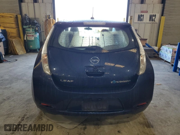 2016 Nissan LEAF S with VIN 1N4BZ0CP0GC312972, listed as a Copart auction lot 83868134 with 181,736 mi miles and Clean Title. Bid and sale history available at carsss.com. Image 6.