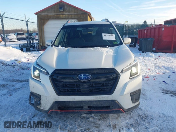 2022 Subaru Forester Sport with VIN JF2SKAJC5NH429890, listed as a IAAI auction lot 41399788 with 66,358 mi miles. Bid and sale history available at carsss.com. Image 13.