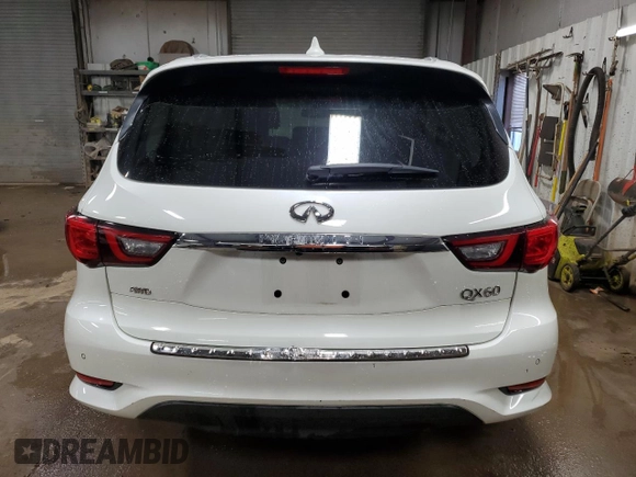 2020 Infiniti QX60 Luxe with VIN 5N1DL0MM5LC537886, listed as a Copart auction lot 50243325 with 50,241 mi miles and Salvage Title. Bid and sale history available at DreamBid. Image 6.