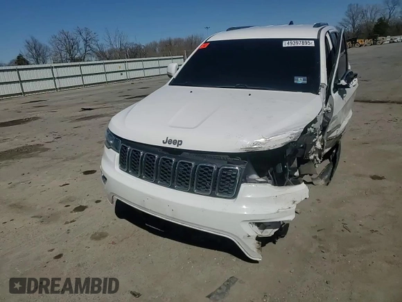 2018 Jeep Grand Cherokee Laredo E with VIN 1C4RJFAG8JC470361, listed as a Copart auction lot 49397895 with 56,786 mi miles and Salvage Title. Bid and sale history available at DreamBid. Image 12.
