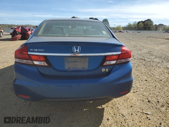 2014 Honda Civic Sedan LX with VIN 2HGFB2F5XEH527454, listed as a Copart auction lot 50136205 with 110,937 mi miles and Salvage Title. Bid and sale history available at carsss.com. Image 6.