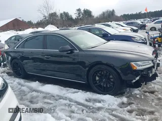 2015 Audi A8 L 4.0T with VIN WAU32AFD2FN033629, listed as a IAAI auction lot 41448956 with 120,364 mi miles. Bid and sale history available at carsss.com. Image 14.