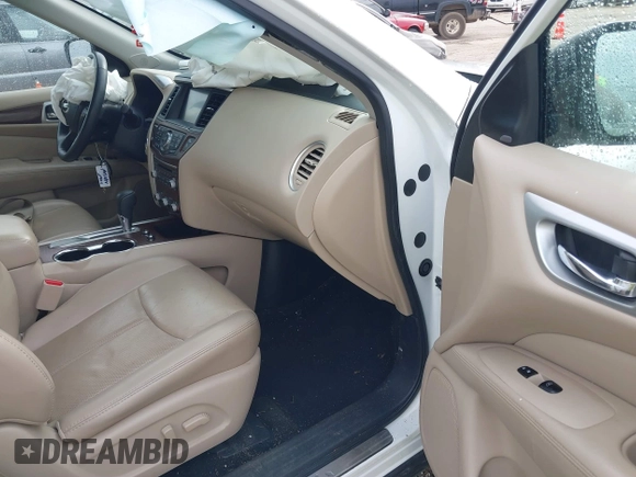 2018 Nissan Pathfinder SL with VIN 5N1DR2MN9JC655651, listed as a IAAI auction lot 41422408 with 106,800 mi miles. Bid and sale history available at carsss.com. Image 5.