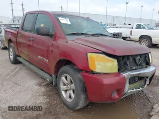 2008 Nissan Titan XE with VIN 1N6BA07D78N343298, listed as a IAAI auction lot 41686742 with Not Provided miles. Bid and sale history available at carsss.com. Image 1.