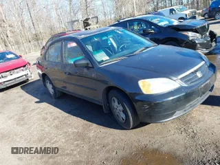 2003 Honda Civic LX with VIN 2HGES16553H554029, listed as a IAAI auction lot 41212941 with 239,236 mi miles. Bid and sale history available at carsss.com. Image 1.