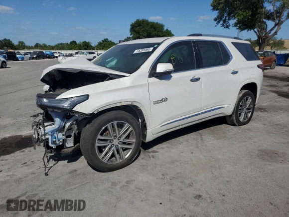 2022 Chevrolet Traverse High Country with VIN 1GNERNKW1NJ174405, listed as a Copart auction lot 55285865 with 257,205 mi miles and Non repairable. Bid and sale history available at DreamBid. Image 1.