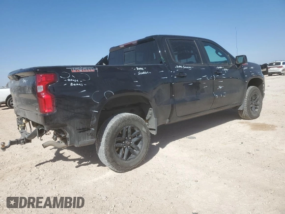 2021 Chevrolet Silverado 1500 LT Trail Boss with VIN 3GCPYFEDXMG334267, listed as a Copart auction lot 47261455 with 60,153 mi miles and Salvage Title. Bid and sale history available at DreamBid. Image 3.