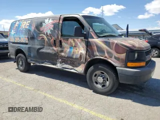 2013 Chevrolet Express Cargo z VIN 1GCZGTCA9D1165263, wystawiony jako Copart lot #51661055 z przebiegiem 172 369 mil mil oraz Szkoda całkowita • Salvage title. Historia ofert i sprzedaży dostępna na DreamBid. Obrazek 4.