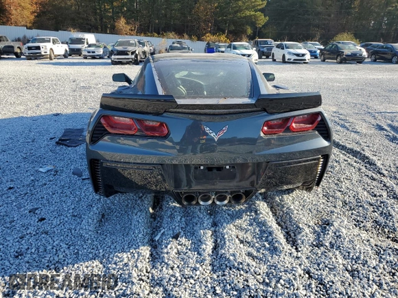 2019 Chevrolet Corvette Grand Sport 2LT with VIN 1G1YX2D79K5110951, listed as a Copart auction lot 82776964 with 0 mi miles and Salvage Title. Bid and sale history available at carsss.com. Image 6.