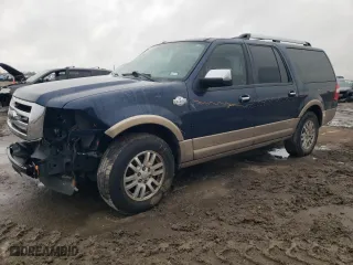 2014 Ford Expedition EL XLT with VIN 1FMJK1H5XEEF14710, listed as a Copart auction lot 46679775 with 152,301 mi miles and Salvage Title. Bid and sale history available at carsss.com. Image 1.
