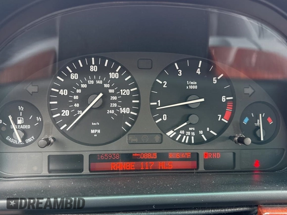 2002 BMW 5 Series 530iA with VIN WBADT634X2CH92749, listed as a Copart auction lot 51372225 with 166,586 mi miles and Clean Title. Bid and sale history available at carsss.com. Image 8.