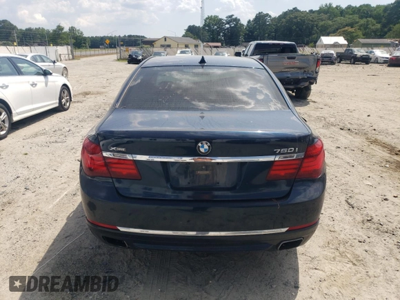 2013 BMW 7 Series 750i xDrive with VIN WBAYB6C54DD224102, listed as a Copart auction lot 60791495 with 126,218 mi miles and Clean title. Bid and sale history available at DreamBid. Image 6.