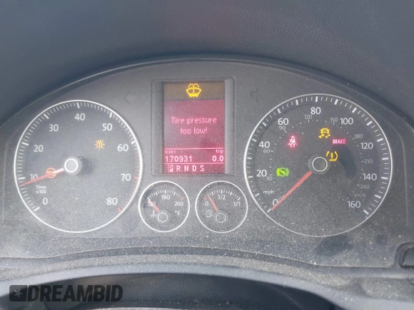 2008 Volkswagen Jetta SE with VIN 3VWRM71K48M187611, listed as a IAAI auction lot 42467928 with 170,931 mi miles and . Bid and sale history available at DreamBid. Image 7.