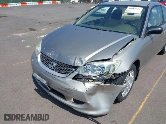 2005 Honda Civic Cpe LX with VIN 1HGEM22575L060752, listed as a IAAI auction lot 41688529 with 69,542 mi miles. Bid and sale history available at carsss.com. Image 6.