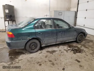 1999 Honda Civic VP with VIN 2HGEJ6611XH594868, listed as a Copart auction lot 45193835 with 180,914 mi miles and Salvage Title. Bid and sale history available at carsss.com. Image 3.