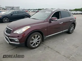 2017 Infiniti QX50 with VIN JN1BJ0RPXHM384527, listed as a Copart auction lot 53743655 with 116,572 mi miles and Salvage Title. Bid and sale history available at carsss.com. Image 1.