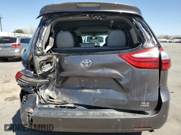 2017 Toyota Sienna with VIN 5TDDZ3DC0HS167688, listed as a Copart auction lot 52880065 with 109,104 mi miles and Salvage Title. Bid and sale history available at DreamBid. Image 6.