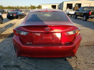 2015 Lexus RC 350 with VIN JTHHE5BC3F5004532, listed as a Copart auction lot 73953314 with 76,432 mi miles and Salvage Title. Bid and sale history available at carsss.com. Image 6.