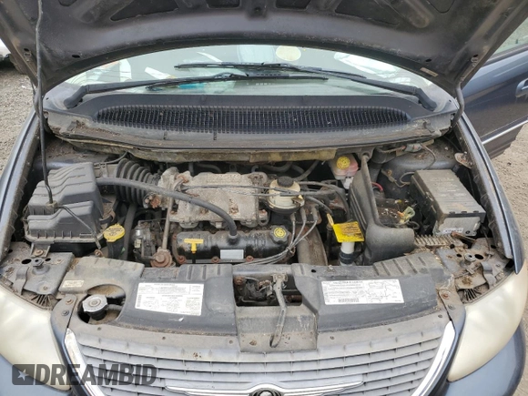2001 Chrysler Town & Country Limited with VIN 2C8GP64L51R208544, listed as a Copart auction lot 53627495 with 0 mi miles and Salvage Title. Bid and sale history available at carsss.com. Image 12.