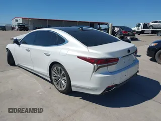 2018 Lexus LS with VIN JTHB51FFXJ5006029, listed as a IAAI auction lot 41765195 with 37,084 mi miles. Bid and sale history available at carsss.com. Image 3.