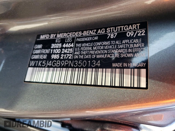 2023 Mercedes-Benz CLA 250 z VIN W1K5J4GB9PN350134, wystawiony jako Copart lot #47951355 z przebiegiem 34 216 mil mil oraz Szkoda całkowita • Salvage title. Historia ofert i sprzedaży dostępna na DreamBid. Obrazek 12.