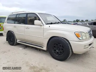 2003 Lexus LX 470 with VIN JTJHT00WX33524190, listed as a Copart auction lot 81855474 with 202,134 mi miles and Clean Title. Bid and sale history available at carsss.com. Image 4.