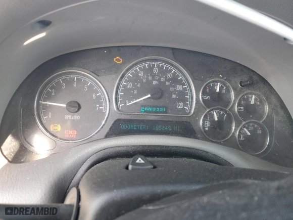 2005 Buick Rainier CXL with VIN 5GADT13S052204824, listed as a Copart auction lot 49609315 with 185,249 mi miles and Salvage Title. Bid and sale history available at carsss.com. Image 9.