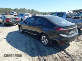 2015 Honda Civic Sedan LX with VIN 19XFB2F55FE051240, listed as a IAAI auction lot 41889918 with 217,589 mi miles. Bid and sale history available at carsss.com. Image 3.