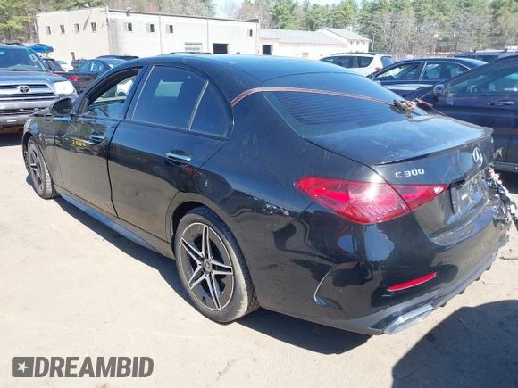 2023 Mercedes-Benz C 300 with VIN W1KAF4HB3PR104736, listed as a IAAI auction lot 42047876 with 17,018 mi miles and . Bid and sale history available at DreamBid. Image 14.