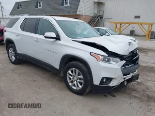 2018 Chevrolet Traverse LT Cloth z VIN 1GNERGKW9JJ275388, wystawiony jako IAAI lot #41559704 z przebiegiem 110 624 mil mil oraz . Historia ofert i sprzedaży dostępna na DreamBid. Obrazek 1.