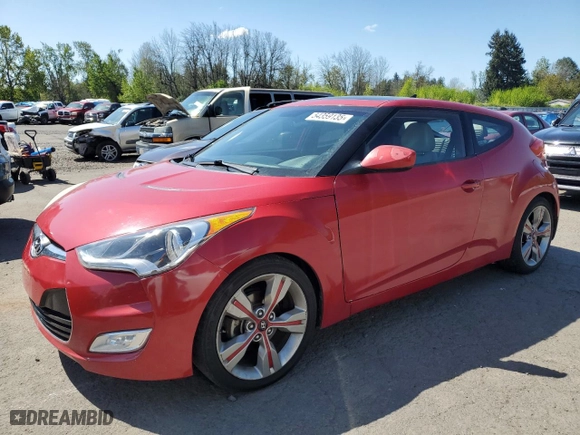 2013 Hyundai Veloster w/Black Int with VIN KMHTC6AD8DU123760, listed as a Copart auction lot 54359135 with 110,071 mi miles and Clean Title. Bid and sale history available at carsss.com. Image 1.