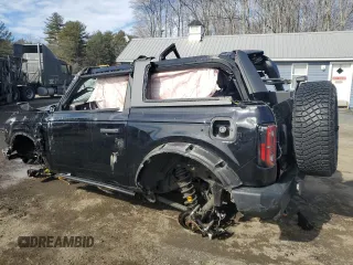 2022 Ford Bronco with VIN 1FMDE5CP4NLA79411, listed as a Copart auction lot 46832855 with Not provided miles and Salvage title. Bid and sale history available at DreamBid. Image 2.