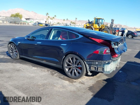 2014 Tesla Model S 60 with VIN 5YJSA1H14EFP57209, listed as a IAAI auction lot 41305157 with 141,364 mi miles and . Bid and sale history available at DreamBid. Image 3.