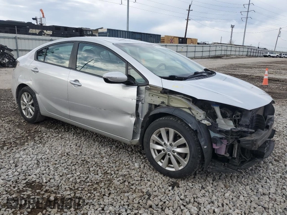2016 Kia Forte LX with VIN KNAFX4A64G5477718, listed as a Copart auction lot 50207025 with 97,011 mi miles and Salvage Title. Bid and sale history available at carsss.com. Image 4.