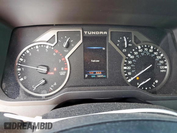 2023 Toyota Tundra SR5 с VIN 5TFLA5DB6PX065438, выставлен на аукционе Copart как лот 59466185 с пробегом 18 095 миль миль и Списание • Salvage title. История ставок и продаж доступна на DreamBid. Изображение 9.