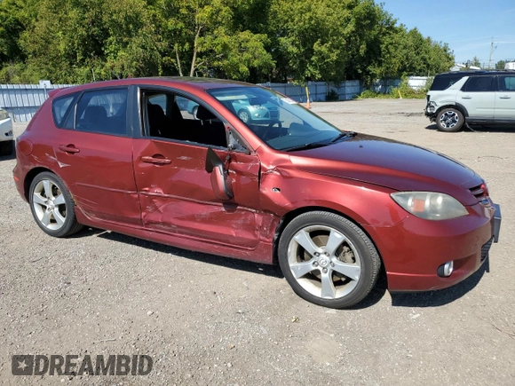 2006 Mazda 3 s with VIN JM1BK143961463934, listed as a Copart auction lot 70430124 with 238,221 mi miles and Salvage Title. Bid and sale history available at carsss.com. Image 4.