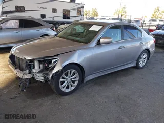 2013 Hyundai Genesis 3.8L with VIN KMHGC4DD8DU227084, listed as a IAAI auction lot 41808591 with 148,557 mi miles. Bid and sale history available at carsss.com. Image 17.