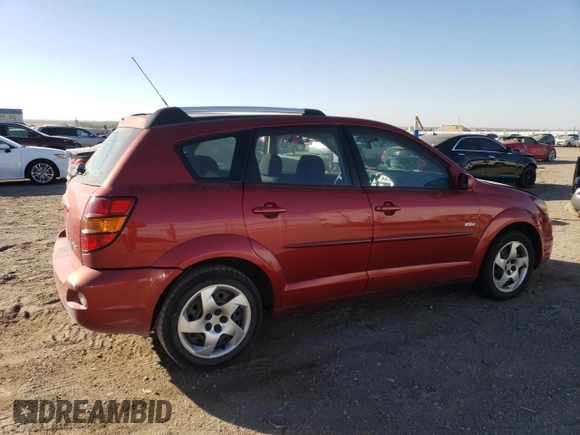 2005 Pontiac Vibe with VIN 5Y2SL63805Z464722, listed as a Copart auction lot 75618334 with 121,910 mi miles and Salvage Title. Bid and sale history available at DreamBid. Image 3.