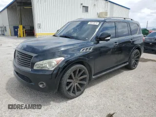 2013 Infiniti QX56 with VIN JN8AZ2NE2D9040452, listed as a Copart auction lot 55810675 with 219,713 mi miles and Clean Title. Bid and sale history available at DreamBid. Image 1.