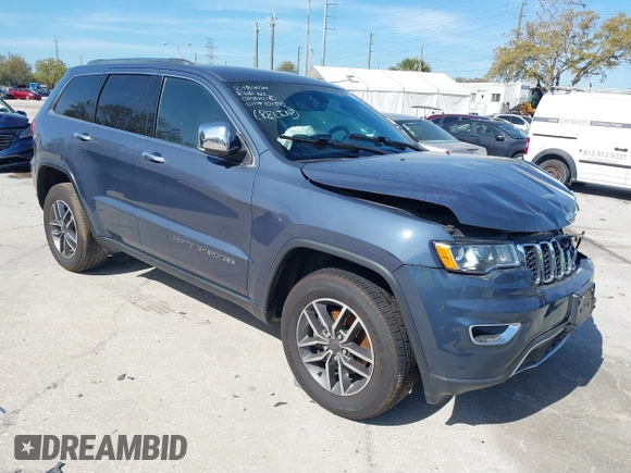 2019 Jeep Grand Cherokee Limited with VIN 1C4RJFBG9KC704345, listed as a IAAI auction lot 38824702 with Not provided miles and . Bid and sale history available at DreamBid. Image 1.