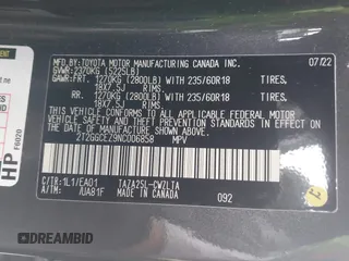 2022 Lexus NX 350 Premium с VIN 2T2GGCEZ9NC006858, выставлен на аукционе IAAI как лот 42482340 с пробегом 25 147 миль миль и . История ставок и продаж доступна на DreamBid. Изображение 9.