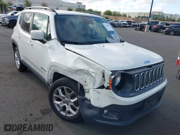2018 Jeep Renegade Altitude with VIN ZACCJABB0JPJ58037, listed as a IAAI auction lot 42248473 with 99,462 mi miles and . Bid and sale history available at DreamBid. Image 1.