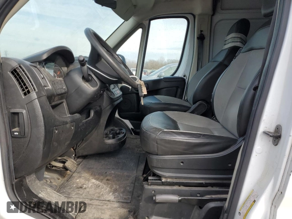 2017 Ram ProMaster Cargo with VIN 3C6TRVDG6HE526134, listed as a Copart auction lot 47312225 with 186,611 mi miles and Salvage Title. Bid and sale history available at carsss.com. Image 7.