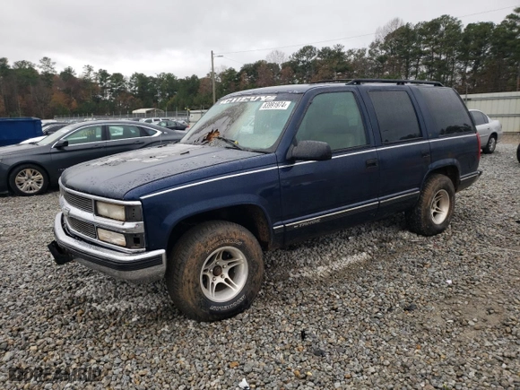 1999 Chevrolet Tahoe with VIN 1GNEC13R3XJ325377, listed as a Copart auction lot 83991974 with 257,816 mi miles and Salvage Title. Bid and sale history available at carsss.com. Image 1.