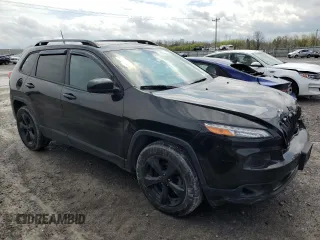 2017 Jeep Cherokee Limited with VIN 1C4PJMDBXHW569154, listed as a Copart auction lot 55126605 with 129,201 mi miles and Salvage Title. Bid and sale history available at DreamBid. Image 4.