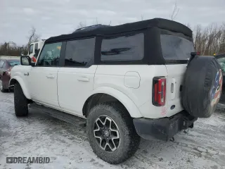 2021 Ford Bronco with VIN 1FMDE5DH7MLA63161, listed as a Copart auction lot 45179885 with 37,549 mi miles and Salvage Title. Bid and sale history available at carsss.com. Image 2.
