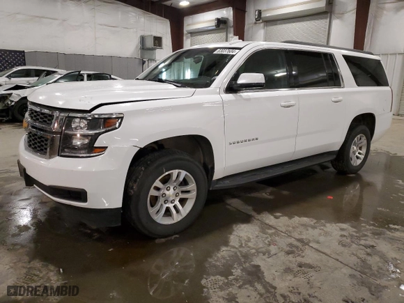 2017 Chevrolet Suburban LS with VIN 1GNSKGEC9HR202025, listed as a Copart auction lot 83037604 with NaN miles and Salvage Title. Bid and sale history available at carsss.com. Image 1.